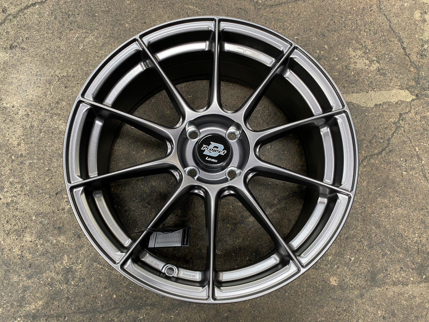New 17X7 ET35 Lenso Climax Rim (4 wheel) Matt Black 4X100