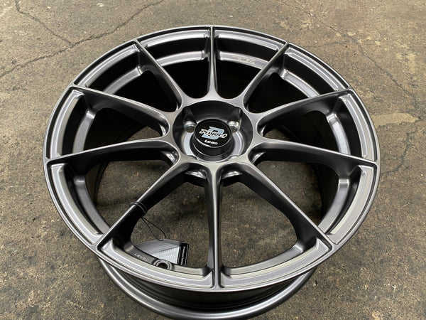 New 17X7 ET35 Lenso Climax Rim (4 wheel) Matt Gunmetal 4X100