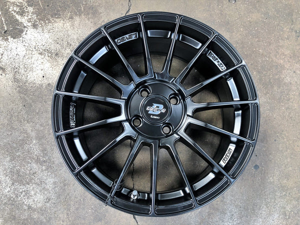 New 16X7 ET40 Lenso Project D Rim (4 wheel) Matt Black 4X100