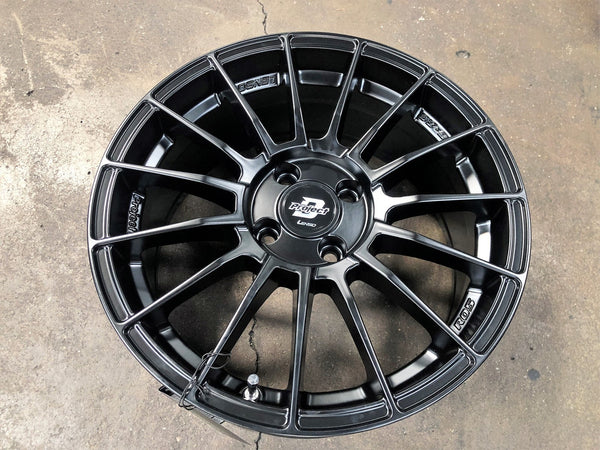 New 16X7 ET40 Lenso Project D Rim (4 wheel) Matt Black 4X100