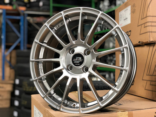 New 16X7 ET40 Lenso Project D Rim (4 wheel) Gloss Silver 4X100