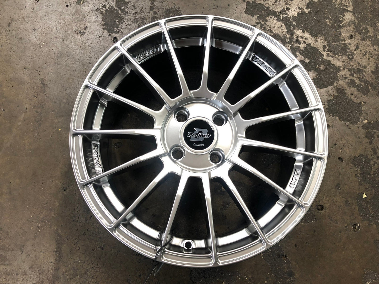 New 16X7 ET40 Lenso Project D Rim (4 wheel) Matt Black 4X100