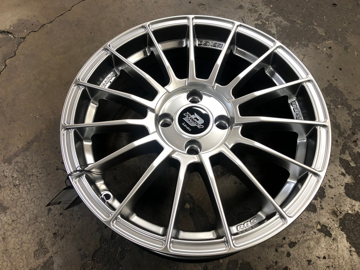 New 16X7 ET40 Lenso Project D Rim (4 wheel) Gloss Silver 4X100