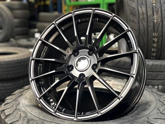 New 17X7.5 ET35 Lenso Project D Rim (4 wheel) Matt Black 5X114.3