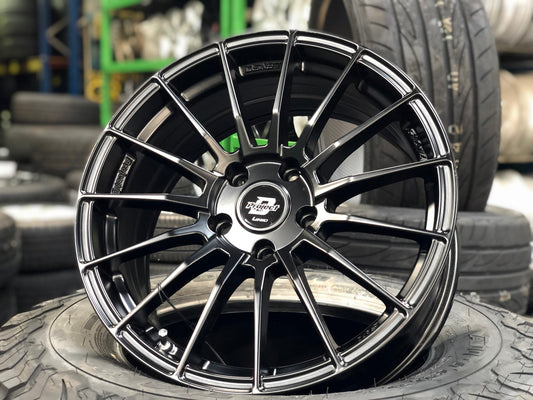 New 17X7.5 ET35 Lenso Project D Rim (4 wheel) Matt Black 5X114.3