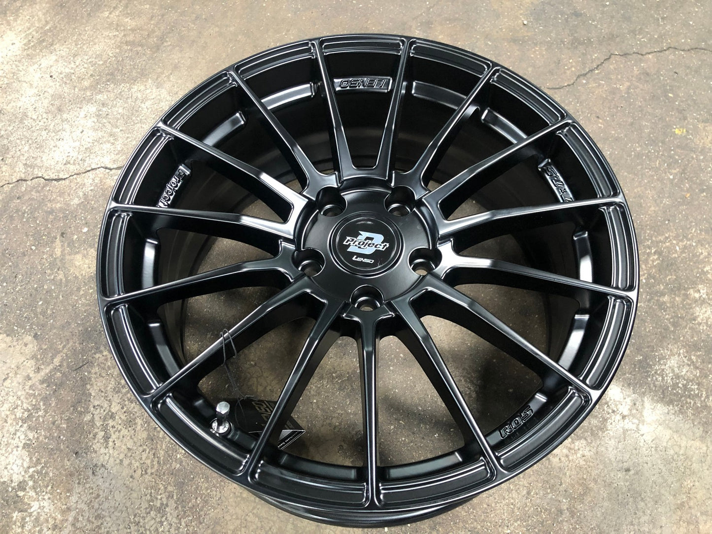 New 17X7.5 ET35 Lenso Project D Rim (4 wheel) Matt Black 5X114.3