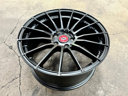 New 18X8.5 ET35 Lenso Project D Rim (4 wheel) Matt Black 5X112