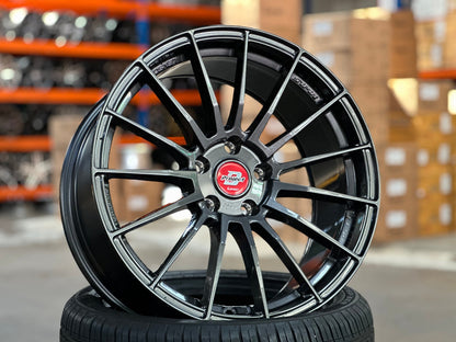 New 18X8.5 ET35 Lenso Project D Rim (4 wheel) Matt Black 5X112