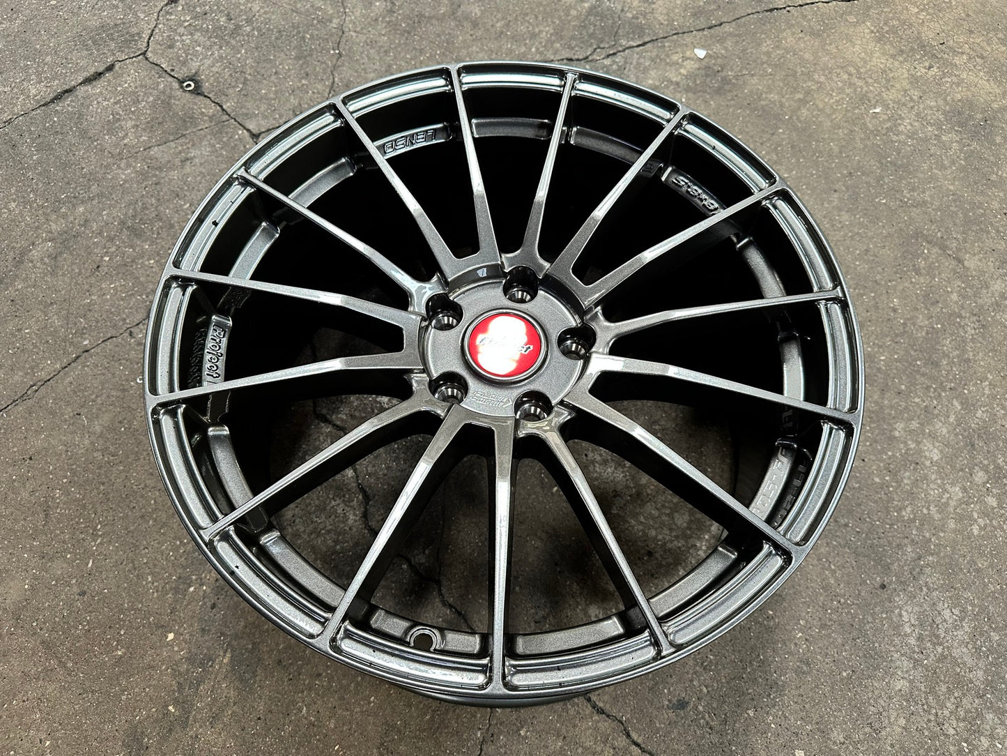 New 18X8.5 ET35 Lenso Project D Rim (4 wheel) Hyper Black 5X112