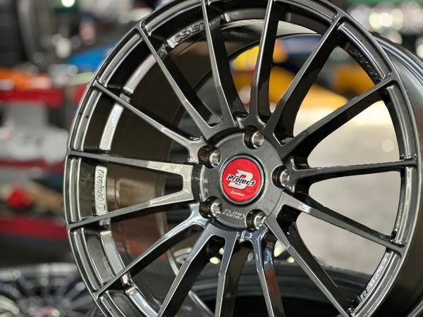 New 18X8.5 ET35 Lenso Project D Rim (4 wheel) Hyper Black 5X112