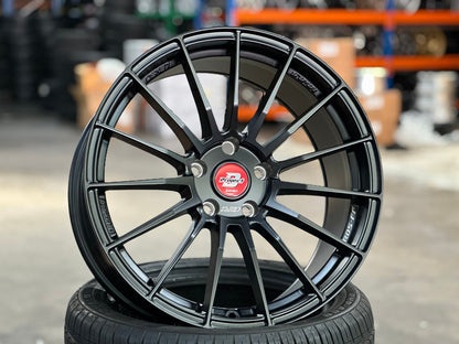 New 18X8.5 ET35 Lenso Project D Rim (4 wheel) Matt Black 5X114.3