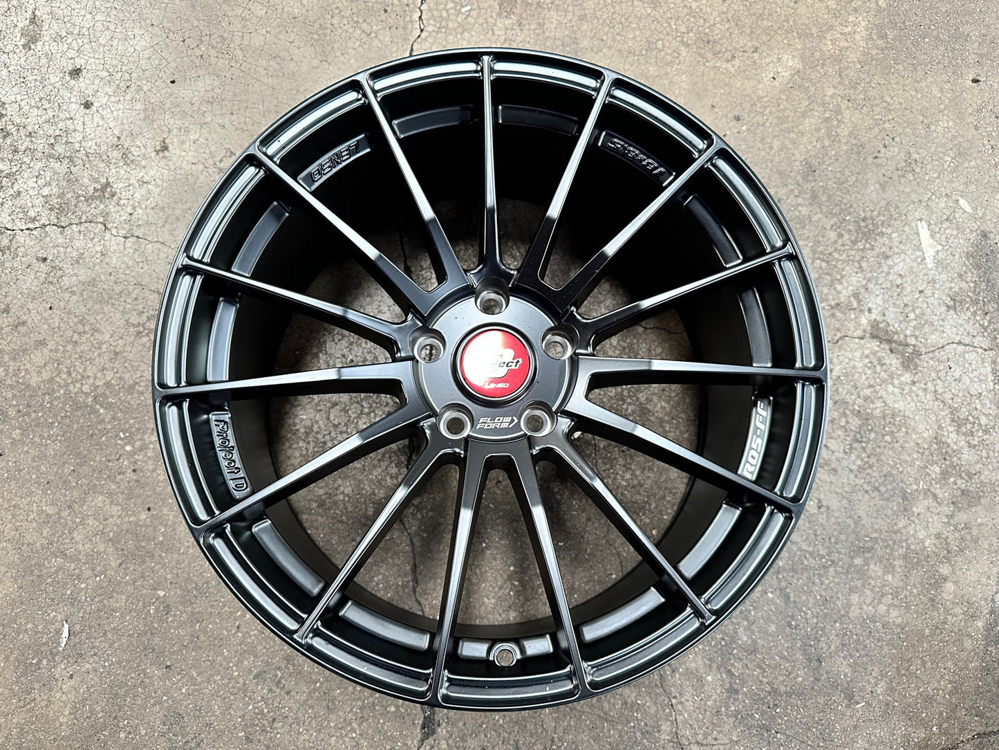 New 18X8.5 ET35 Lenso Project D Rim (4 wheel) Matt Black 5X114.3