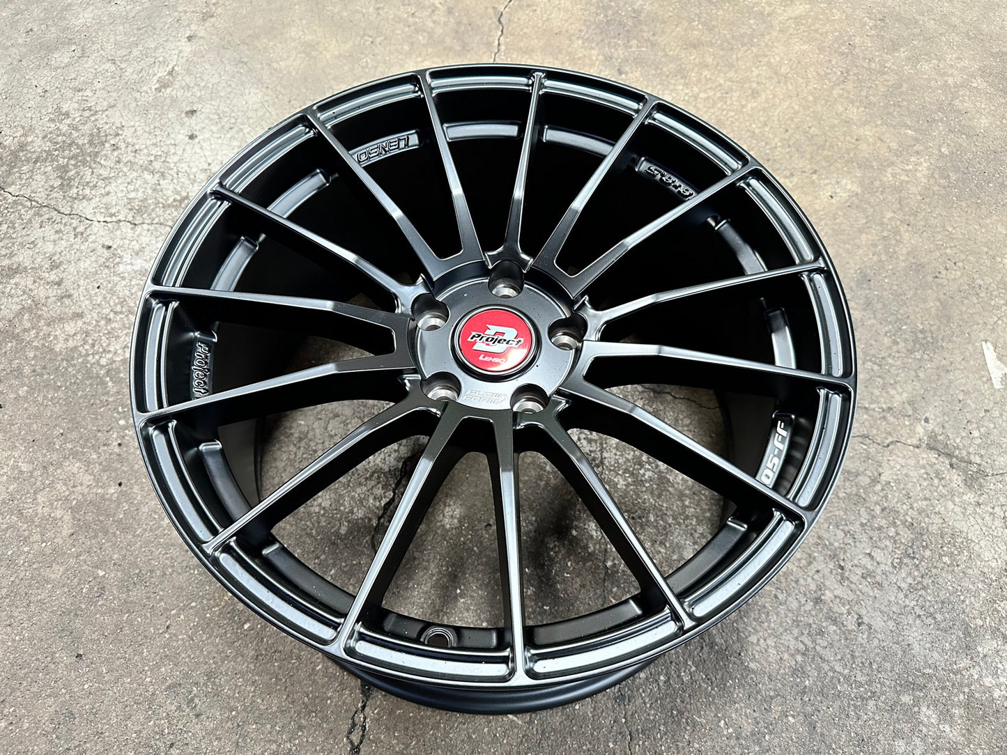 New 18X8.5 ET35 Lenso Project D Rim (4 wheel) Matt Black 5X114.3