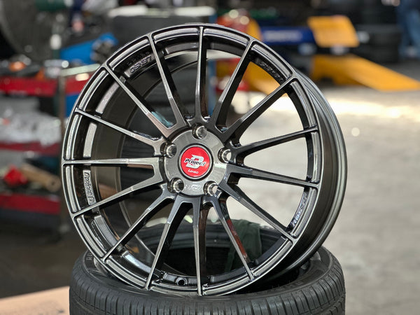 New 18X8.5 ET35 Lenso Project D Rim (4 wheel) Matt Black 5X114.3