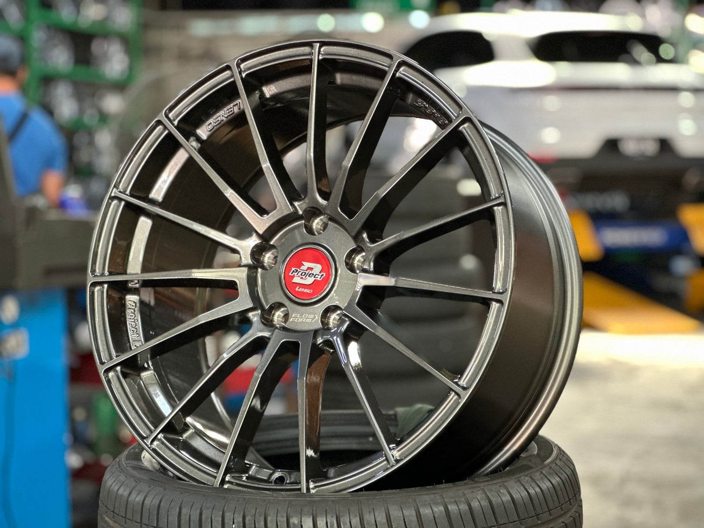 New 18X8.5 ET35 Lenso Project D Rim (4 wheel) Matt Black 5X114.3