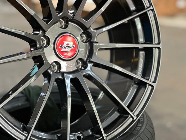 New 18X8.5 ET35 Lenso Project D Rim (4 wheel) Matt Black 5X114.3