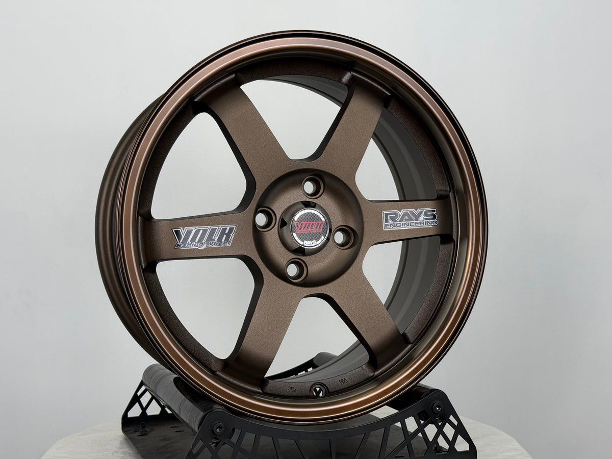 New 16X7 ET40 UW TE37 OG Classic Rim (4 wheel) Dark Bronze 4X100