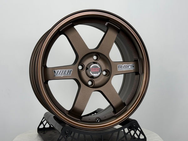 New 16X7 ET40 UW TE37 OG Classic Rim (4 wheel) Dark Bronze 4X100