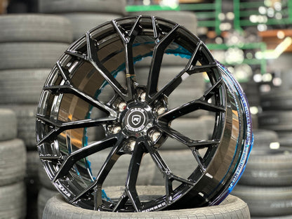 New 20X9.5 ET15 Race Forged RX02 Rim (4 wheel) Gloss Black 6X139.7