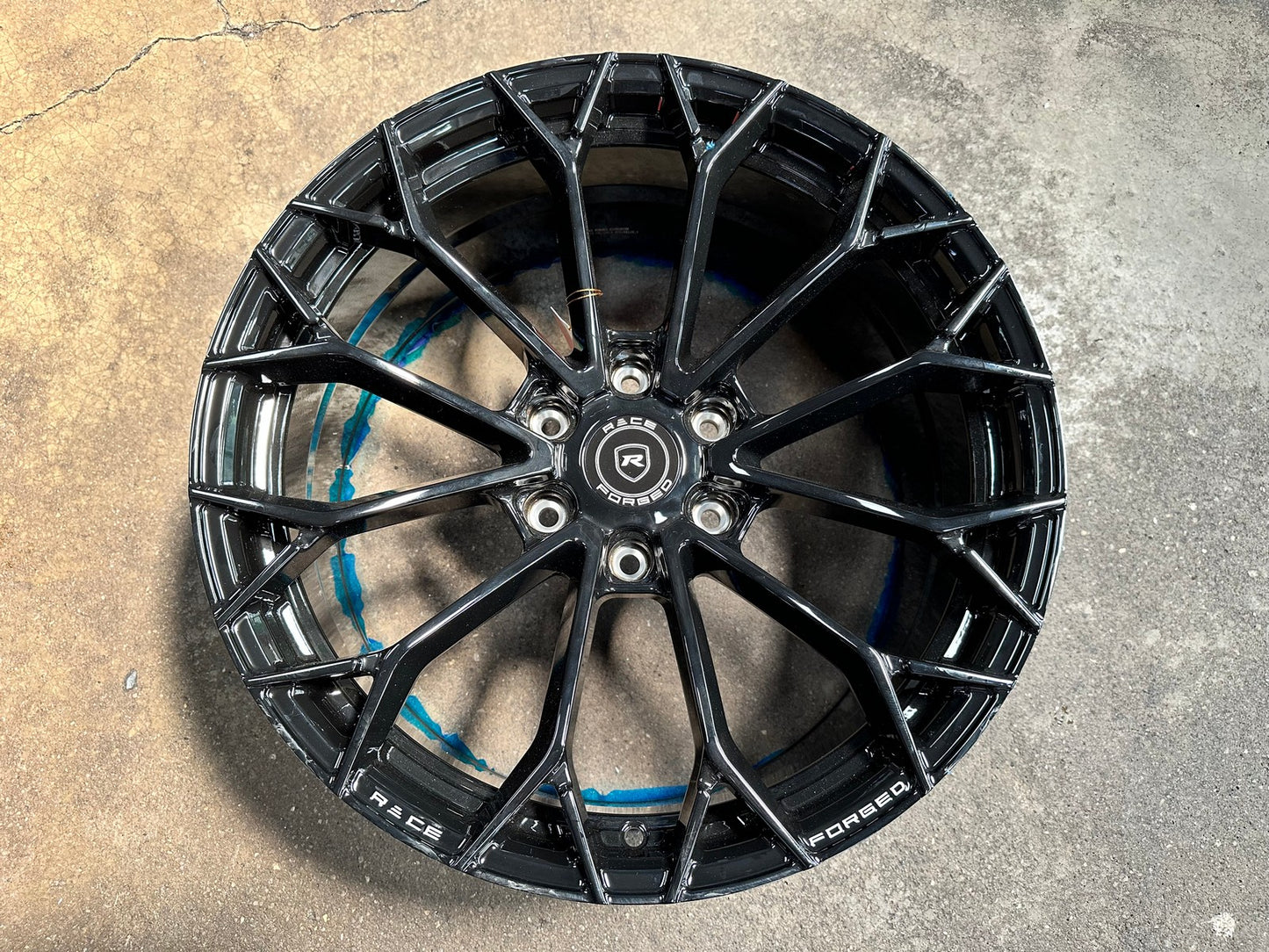 New 20X9.5 ET15 Race Forged RX02 Rim (4 wheel) Gloss Black 6X139.7