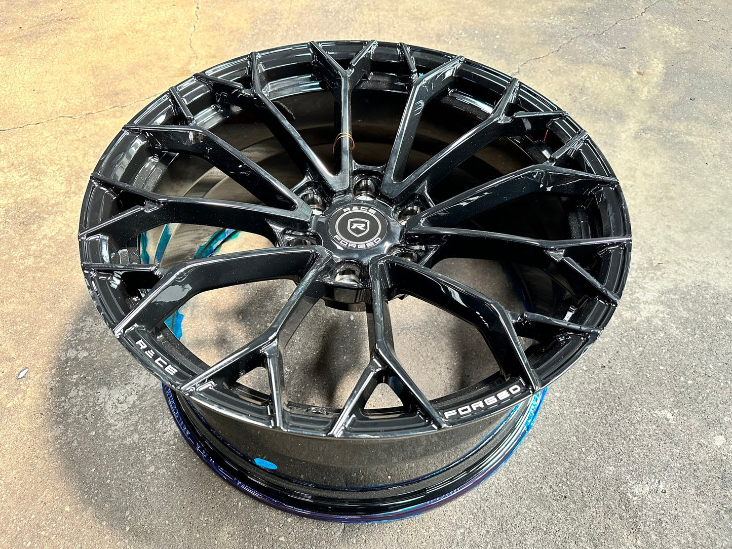 New 20X9.5 ET15 Race Forged RX02 Rim (4 wheel) Gloss Black 6X139.7