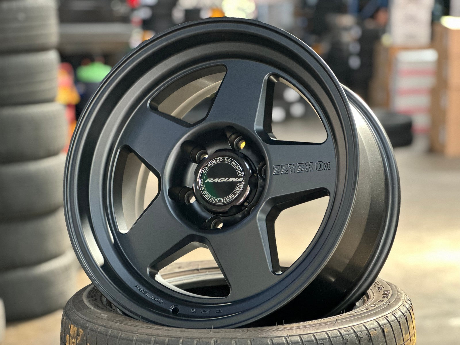 New 18X9 ET0 Raguna ZZYZX OX Japan Rim (4 wheel) Matt Black 6X139