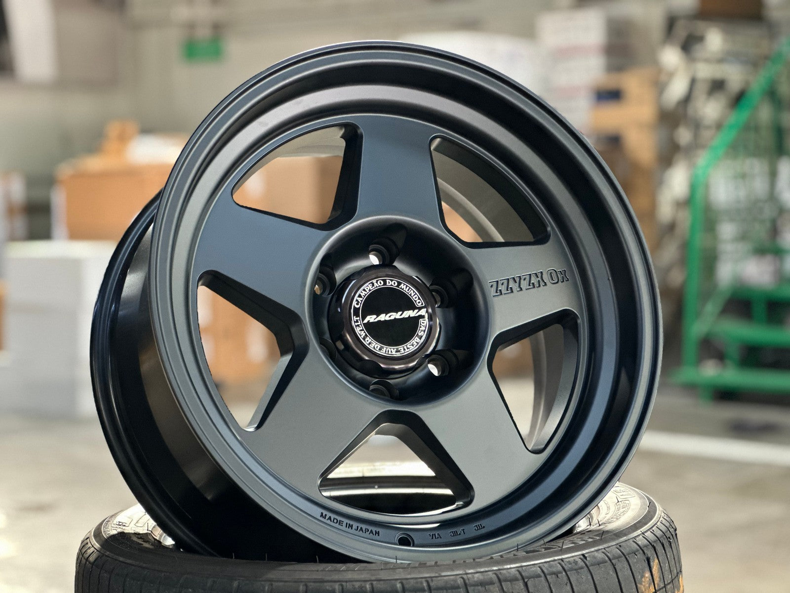 New 18X9 ET0 Raguna ZZYZX OX Japan Rim (4 wheel) Matt Black 6X139