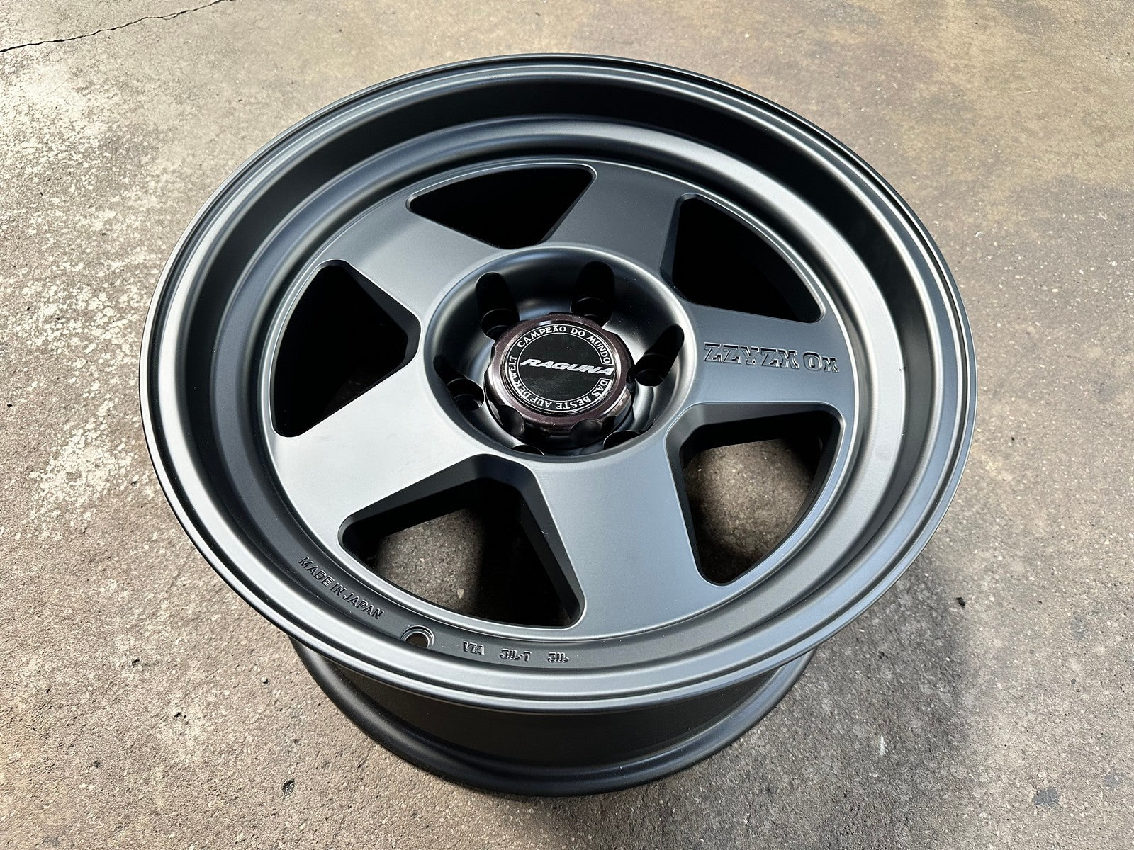 New 18X9 ET0 Raguna ZZYZX OX Japan Rim (4 wheel) Matt Black 6X139