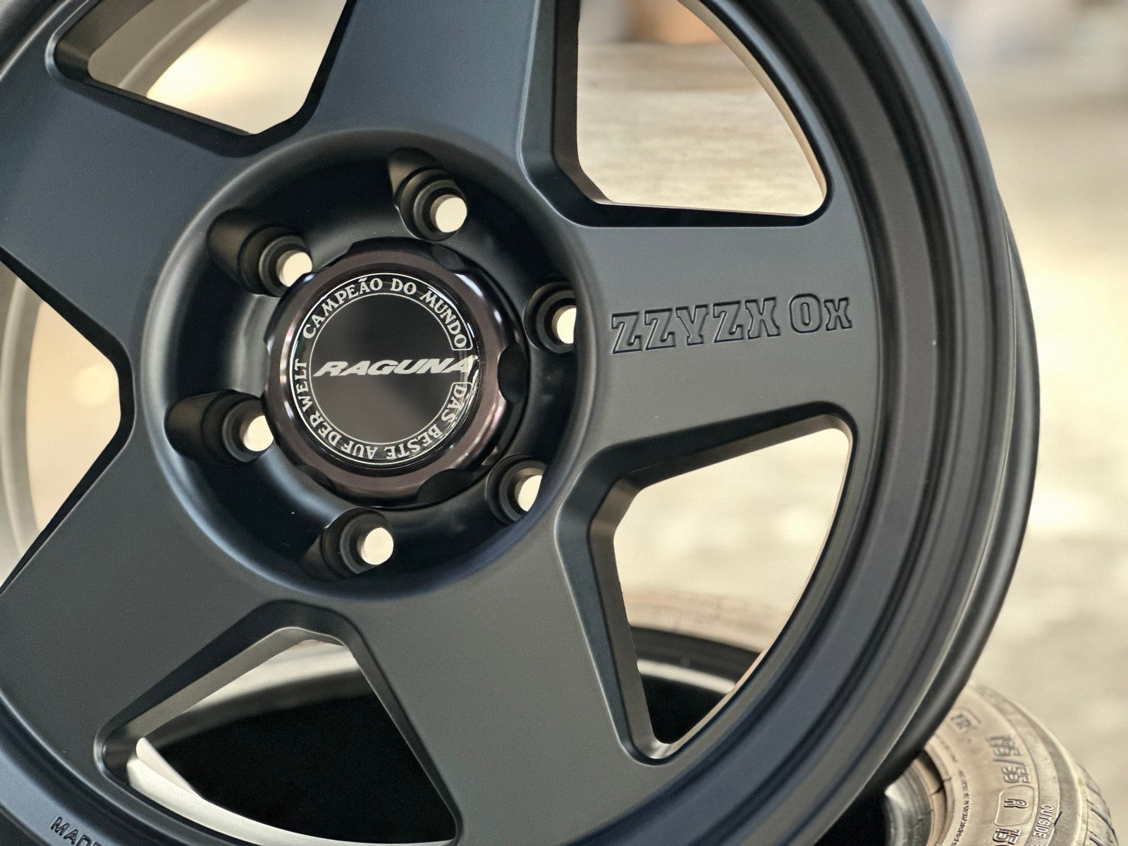 New 18X9 ET0 Raguna ZZYZX OX Japan Rim (4 wheel) Matt Black 6X139