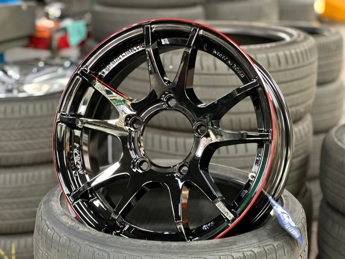 New 16X5.5 ET20 RAYS Gramlight 57 JV Japan Rim (4 wheel) Gloss Black 5X139.7