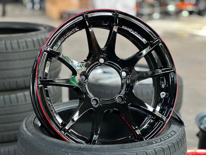 New 16X5.5 ET20 RAYS Gramlight 57 JV Japan Rim (4 wheel) Gloss Black 5X139.7