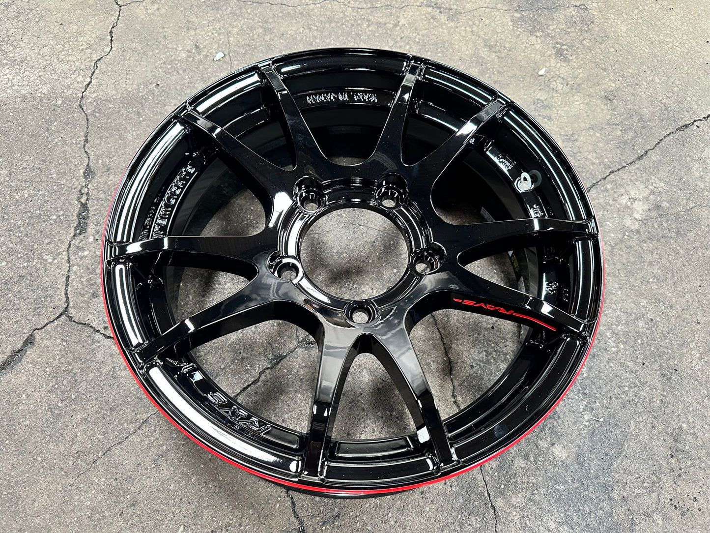 New 16X5.5 ET20 RAYS Gramlight 57 JV Japan Rim (4 wheel) Gloss Black 5X139.7