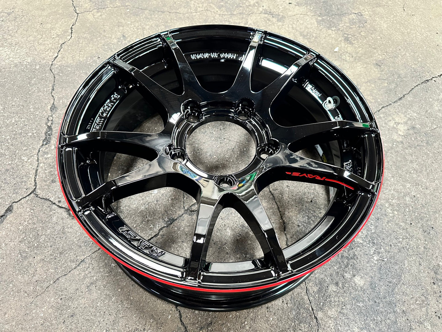 New 16X5.5 ET20 RAYS Gramlight 57 JV Japan Rim (4 wheel) Gloss Black 5X139.7