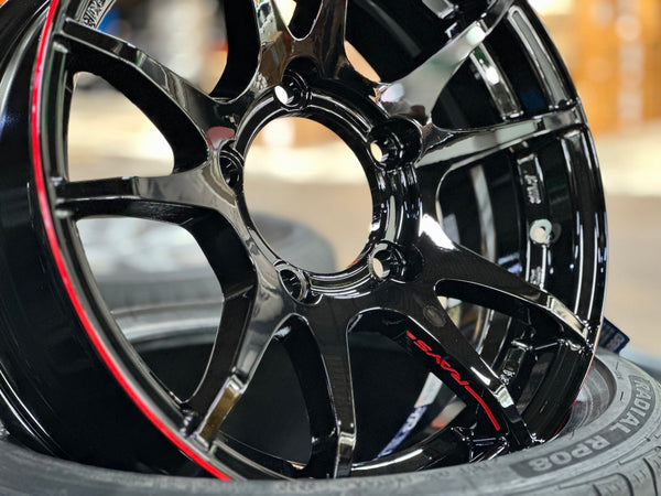 New 16X5.5 ET20 RAYS Gramlight 57 JV Japan Rim (4 wheel) Gloss Black 5X139.7