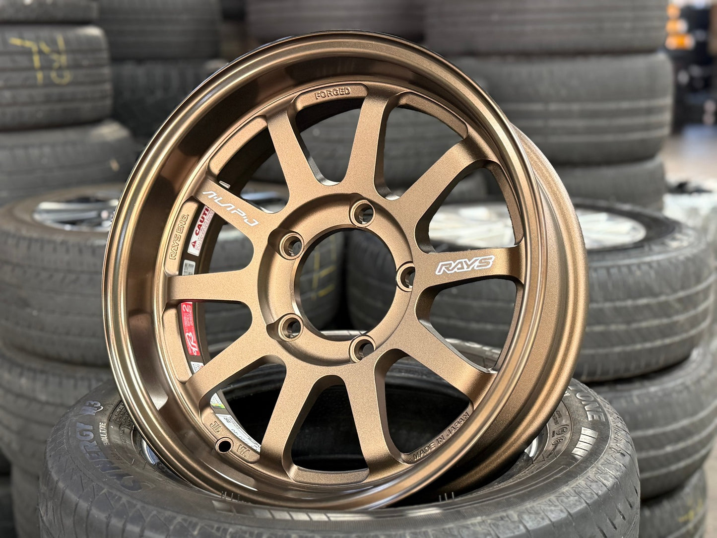 New 16X5.5 ET-20 RAYS A Lap J Japan Rim (4 wheel) Matt Bronze 5X139.7