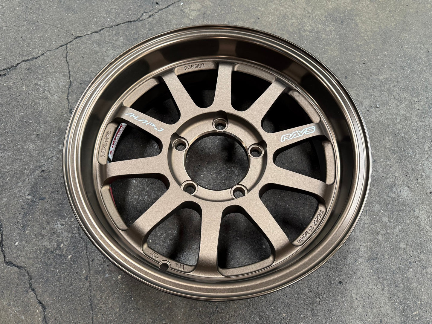 New 16X5.5 ET-20 RAYS A Lap J Japan Rim (4 wheel) Matt Bronze 5X139.7