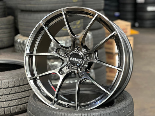 New 19X9 ET32 RAYS G025 Japan Rim (4 wheel) Gloss Gunmetal 5X112