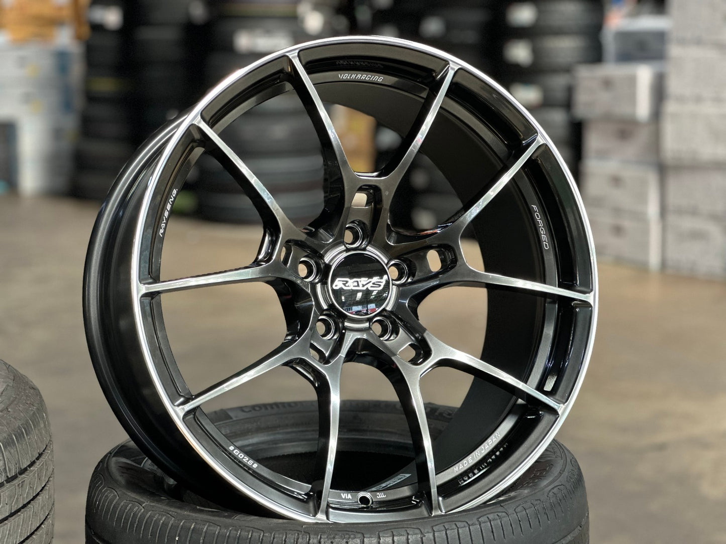 New 19X9 ET32 RAYS G025 Japan Rim (4 wheel) Gloss Gunmetal 5X112