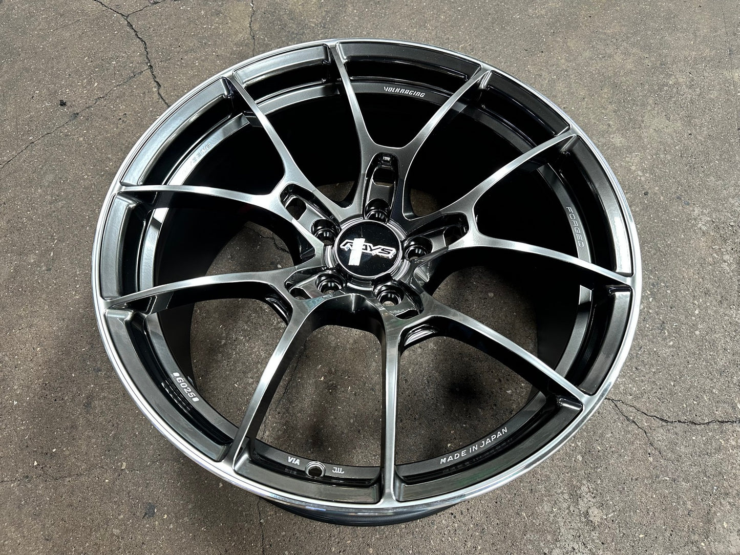 New 19X9 ET32 RAYS G025 Japan Rim (4 wheel) Gloss Gunmetal 5X112