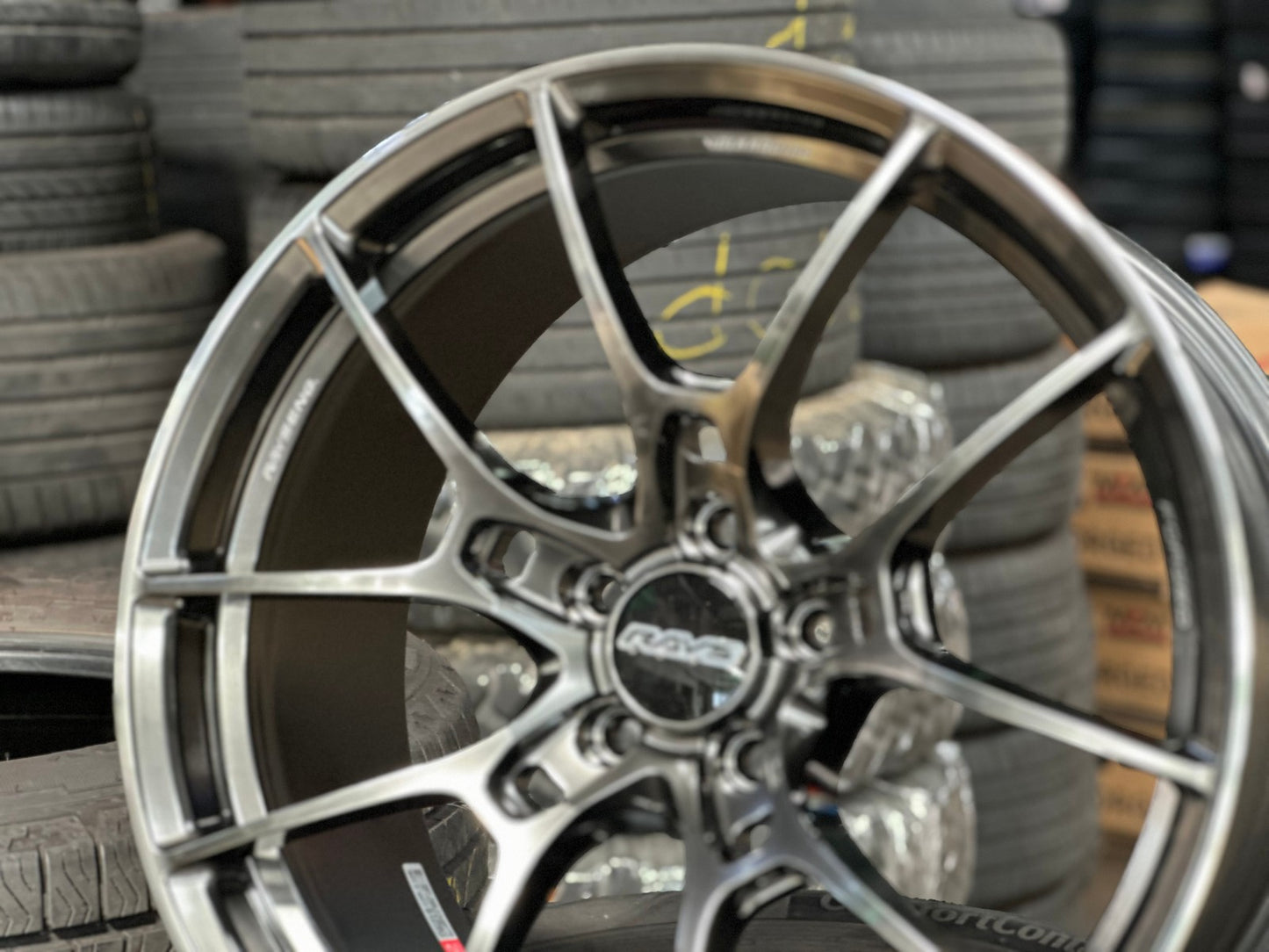 New 19X9 ET32 RAYS G025 Japan Rim (4 wheel) Gloss Gunmetal 5X112