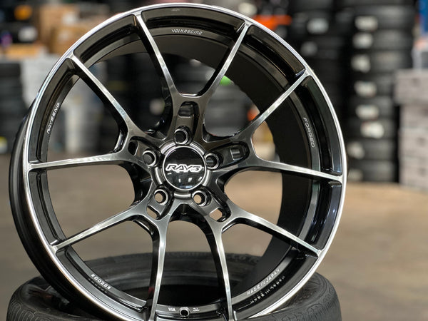 New 19X9 ET32 RAYS G025 Japan Rim (4 wheel) Gloss Gunmetal 5X112