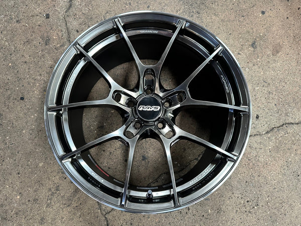 New 19X9.5 ET44 RAYS G025 Japan Rim (4 wheel) Gloss Gunmetal 5X112