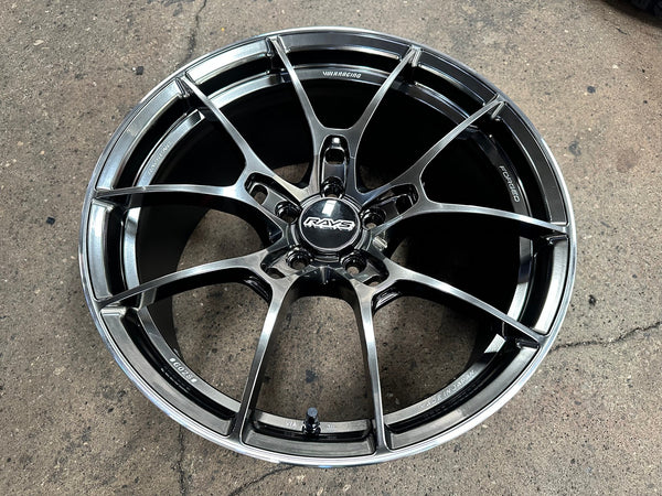 New 19X9.5 ET44 RAYS G025 Japan Rim (4 wheel) Gloss Gunmetal 5X112