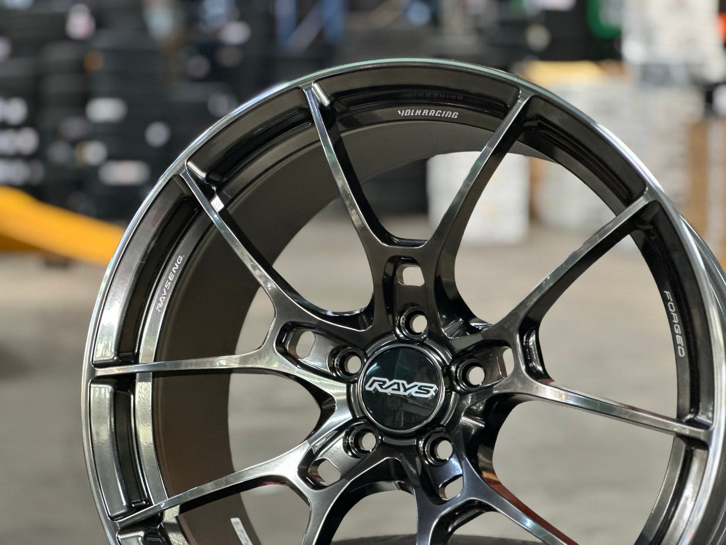 New 19X9.5 ET44 RAYS G025 Japan Rim (4 wheel) Gloss Gunmetal 5X112