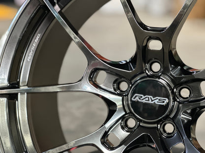 New 19X9.5 ET44 RAYS G025 Japan Rim (4 wheel) Gloss Gunmetal 5X112