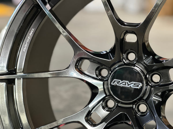 New 19X9.5 ET44 RAYS G025 Japan Rim (4 wheel) Gloss Gunmetal 5X112