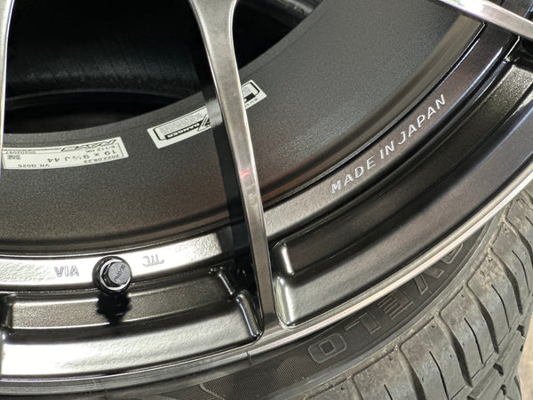 New 19X9.5 ET44 RAYS G025 Japan Rim (4 wheel) Gloss Gunmetal 5X112