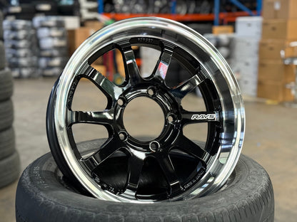 New 16X5.5 ET-20 RAYS A Lap J Japan Forged Rim (4 wheel) Gloss Black 5X139.7