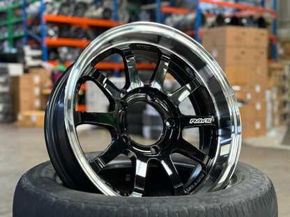 New 16X5.5 ET-20 RAYS A Lap J Japan Forged Rim (4 wheel) Gloss Black 5X139.7