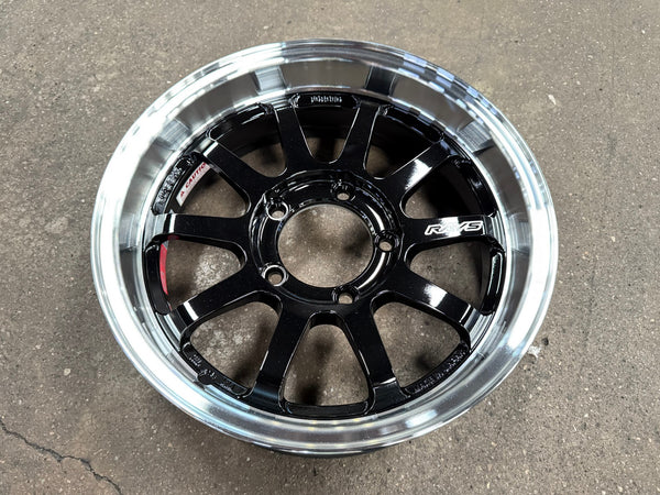 New 16X5.5 ET-20 RAYS A Lap J Japan Forged Rim (4 wheel) Gloss Black 5X139.7